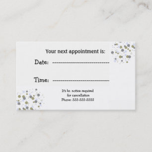 Minimalistische Confetti Dots Sonderernennung Terminkarte