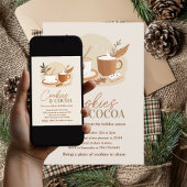 Minimalistische Cookies & Kakao-Party | Neutraler  Einladung