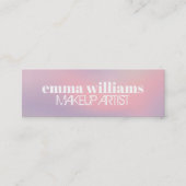 Minimalistische Coole fette Pastell Beauty Mini Visitenkarte (Vorderseite)