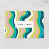 Minimalistische Coole Streifen Visitenkarte (Vorderseite)