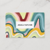 Minimalistische Coole Streifen Visitenkarte (Vorderseite)