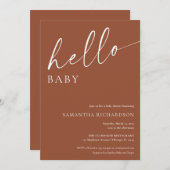 Minimalistische Cotta-Geneutraldusche Einladung (Vorne/Hinten)