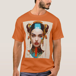 Minimalistische Crazy Goddess of Joke T - Shirt