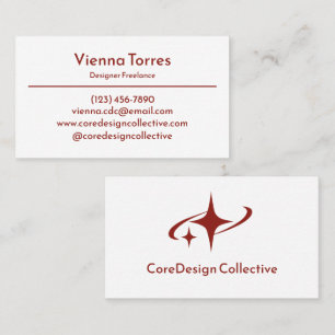 Minimalistische Creative Sleek White Modern Clear Visitenkarte