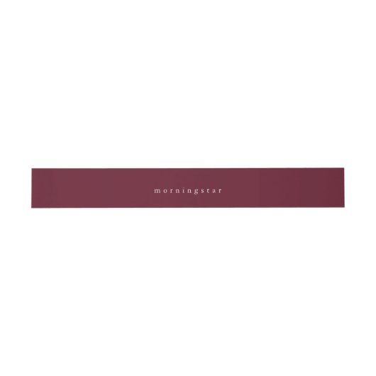 Minimalistische Crimson Maroon Einladung Bly Band (Flach)