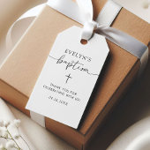 Minimalistische Cross Personalisierte Taufe Vielen Geschenkanhänger