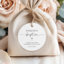 Minimalistische Cross Personalisierte Taufe Vielen