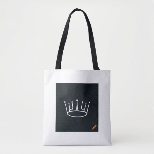 "Minimalistische Crown Design Bag for Sale!" Tasche (Vorderseite)