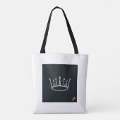 "Minimalistische Crown Design Bag for Sale!" Tasche (Rückseite)