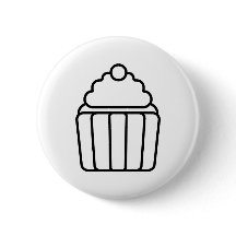 Minimalistische Cupcake-Kontur