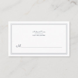 Minimalistische Cursive Script Wedding Platzkarte