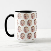 Minimalistische Custom Funny Gesichtsgeschenke Bab Tasse (Links)