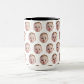 Minimalistische Custom Funny Gesichtsgeschenke Bab Tasse (Zentrum)