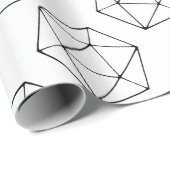 Minimalistische D20 Design Tabletop Gamer Geek Geschenkpapier (Rolleneckpunkt)