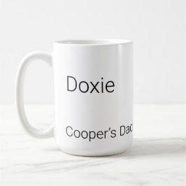Minimalistische Dachshund-Kaffeetasse mit individu Kaffeetasse
