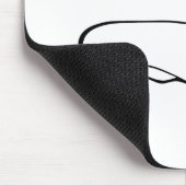 Minimalistische Dackel - Ihr Text, Ihr Stil Mousepad (Ecke)