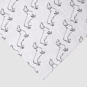 Minimalistische Dackel - Ihr Text, Ihr Stil Seidenpapier (Ausschnitt)