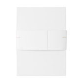 Minimalistische Dainty-Script-Hochzeit Einladungsbanderole (Rückseitenbeispiel)