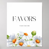 Minimalistische Daisy-Gefälligkeiten, bitte nehmen Poster (Vorne)