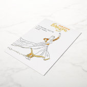 Minimalistische Dance-Performance von Kathak Solo Folieneinladung (Gedreht)