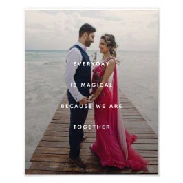 Minimalistische Dankbarkeit Foto drucken