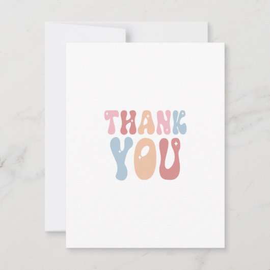 Minimalistische Dankeskarte Feiertagskarte (Vorderseite)