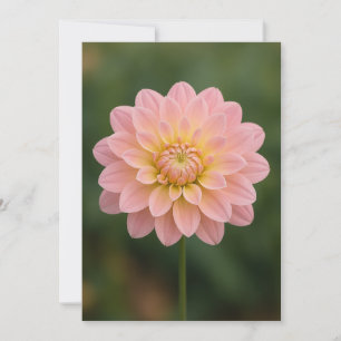 Minimalistische Dankeskarte mit einer Blume 