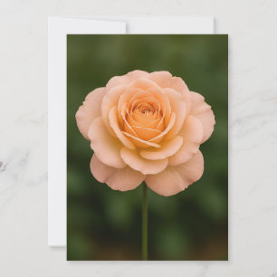 Minimalistische Dankeskarte mit einer Blume 