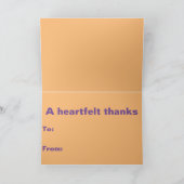 Minimalistische Dankkarte Karte (Innenseite)