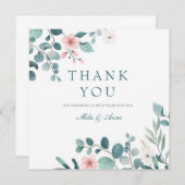 Minimalistische Danksagkarte Mitteilungskarte (Vorne/Hinten)