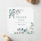 Minimalistische Danksagkarte Mitteilungskarte (Vorderseite/Rückseite Beispiel)