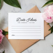 Minimalistische Date Night Ideas Wedding Advice Ca RSVP Karte