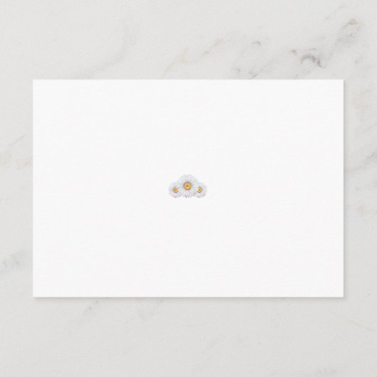 Minimalistische Datenerfassungskarte Begleitkarte (Rückseite)