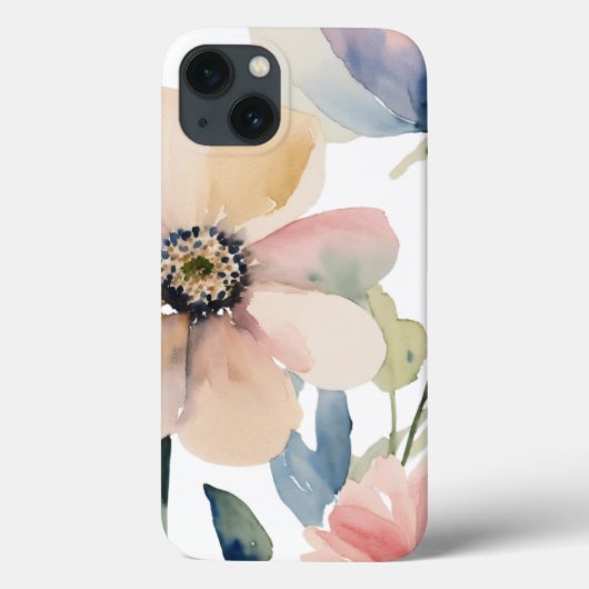 Minimalistische delikate Blume Case-Mate iPhone Hülle (Rückseite)