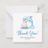 Minimalistische Delphinen Kinderdusche Budget Viel Mitteilungskarte (Vorderseite)