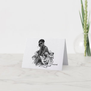 Minimalistische "Denke an Dich"-Karte Auf Meinem