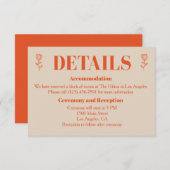 Minimalistische Detailkarten rückgängig machen Einladung (Vorne/Hinten)