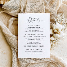 Minimalistische Details Hochzeit
