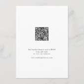 Minimalistische Details zur modernen Chic-Hochzeit Begleitkarte (Rückseite)