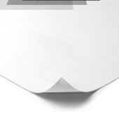 Minimalistische Diamanten Schwarz-Weiß-Poster Poster (Ecke)