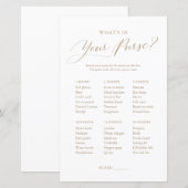 Minimalistische Dinge in Ihrem Purse Baby Shower G (Vorne/Hinten)