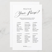 Minimalistische Dinge in Ihrem Purse Baby Shower G (Vorne/Hinten)