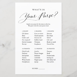 Minimalistische Dinge in Ihrem Purse Baby Shower G