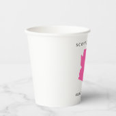 Minimalistische "Disco in der Wüste" Bach Paper Cu Pappbecher (Vorderseite)