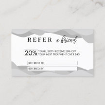 Minimalistische Diskontkarte | Einen Freund kontak