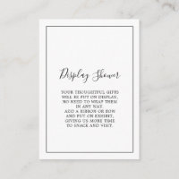 Minimalistische Display-Dusche