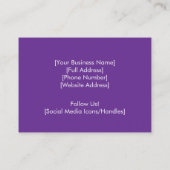 Minimalistische Dog Groomer-Visitenkarte Visitenkarte (Rückseite)