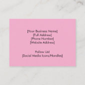 Minimalistische Dog Groomer-Visitenkarte Visitenkarte (Rückseite)