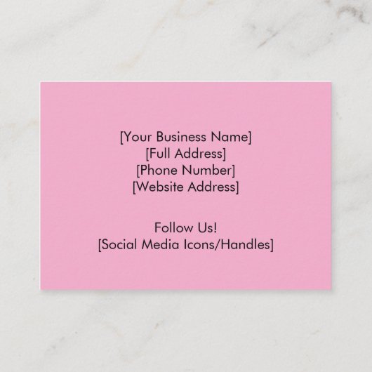 Minimalistische Dog Groomer-Visitenkarte Visitenkarte (Rückseite)