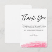 Minimalistische Doodle-Hochzeit Danke Karte (Vorne/Hinten)